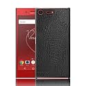 Case Creation for Sony Xperia XZ1 Crocodile Leather Pattern Phone Case, Luxury Business Style PU Texture Premium Cover Fashion Alligator Skin Natural Feel Hard Back Cover case for Sony Xperia XZ1