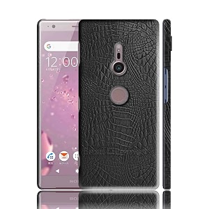 case creation for sony xperia xz2 crocodile leather pattern phone case luxury business style pu texture premium cover fashion alligator skin natural feel hard back cover case for sony xperia xz2