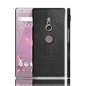 Case Creation for Sony Xperia XZ3 Crocodile Leather Pattern Phone Case, Luxury Business Style PU Texture Premium Cover Fashion Alligator Skin Natural Feel Hard Back Cover case for Sony Xperia XZ3