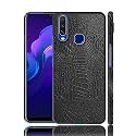 Case Creation for Vivo U10 Crocodile Leather Pattern Phone Case, Luxury Business Style PU Texture Premium Cover Fashion Alligator Skin Natural Feel Hard Back Cover case for Vivo U10