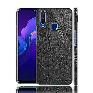 case creation for vivo y15 crocodile leather pattern phone case luxury business style pu texture premium cover fashion alligator skin natural feel hard back cover case for vivo y15