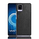 Case Creation for Vivo Y21 Crocodile Leather Pattern Phone Case, Luxury Business Style PU Texture Premium Cover Fashion Alligator Skin Natural Feel Hard Back Cover case for Vivo Y21