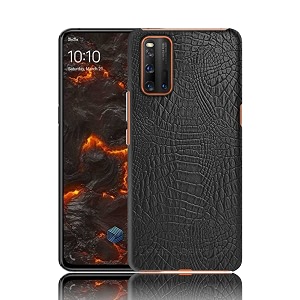 case creation for vivo y52 5g crocodile leather pattern phone case luxury business style pu texture premium cover fashion alligator skin natural feel hard back cover case for vivo y52 5g