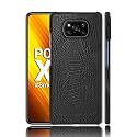Case Creation for Xiaomi Poco X3 Crocodile Leather Pattern Phone Case, Luxury Business Style PU Texture Premium Cover Fashion Alligator Skin Natural Feel Hard Back Cover case for Xiaomi Poco X3