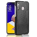 Case Creation for Zenphone Max Pro M1 Crocodile Leather Pattern Phone Case, Luxury Business Style PU Texture Premium Cover Fashion Alligator Skin Natural Feel Hard Back Cover for Zenphone Max Pro M1