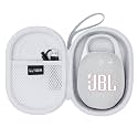 Case for JBL Clip 5/4 Ultra-Portable Waterproof Bluetooth Speaker White