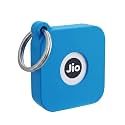 Case for JioTag Air with Keychain Ring, Protective Holder Cover for Jio Tag Tracker, Anti-Lost &amp; Shockproof Accessory for Keys, Luggage, Pets, and Backpacks (2, Blue)