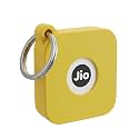Case for JioTag Air with Keychain Ring, Protective Holder Cover for Jio Tag Tracker, Anti-Lost &amp; Shockproof Accessory for Keys, Luggage, Pets, and Backpacks (3, Yellow)
