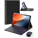 TUNKARMOR Case Keyboard for Amazon Fire HD 10 &amp; 10 Plus 10.1 inch (11/13th Gen) - Mouse and Magnetically Keyboard, Slim Case with Pen Holder, Auto Sleep/Wake - Black