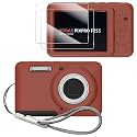 Case for KODAK PIXPRO FZ55 Case, Soft Silicone Sleeve for KODAK PIXPRO FZ55 - Anti-Scratch Slim Fit Lightweight Protective Cover - Brown