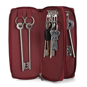 the case pu leather key pouch key pouch case wallet keychain key pouch holder men amp women durable bank locker