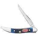 Case Small Navy Blue BoneTexas Toothpick Pocket Knife