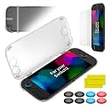 Case for Switch 2 , OLCLSS Carrying Case for Nintendo Switch 2, Drop Protection, Transparent Acrylic Hard Shell with 10H Tempered Glass, Includes 2 Screen Protectors, 8 Thumb Grip Caps and 6 Dust Plugs，Compatible with Nintend