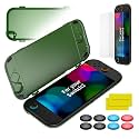 Case for Switch 2 , OLCLSS Carrying Case for Nintendo Switch 2, Drop Protection, Transparent Acrylic Hard Shell with 10H Tempered Glass, Includes 2 Screen Protectors, 8 Thumb Grip Caps and 6 Dust Plugs，Compatible with Nintend
