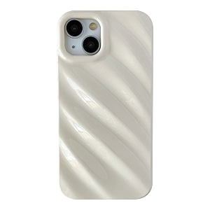 caseative for iphone 11 pro max casewater ripple pattern wave shape camera lens protection phone case white