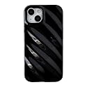 Caseative for iPhone 14 Plus Case,Water Ripple Pattern Wave Shape Camera Lens Protection Phone Case (Black)
