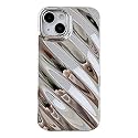 Caseative for iPhone 14 Plus Case,Water Ripple Pattern Wave Shape Camera Lens Protection Phone Case (Black)