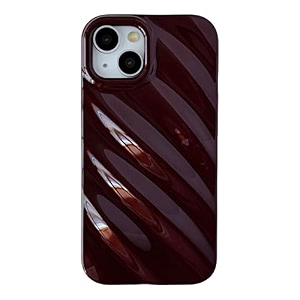 caseative for iphone 14 plus casewater ripple pattern wave shape camera lens protection phone case black