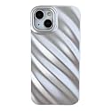 Caseative for iPhone 14 Plus Case,Water Ripple Pattern Wave Shape Camera Lens Protection Phone Case (Black)