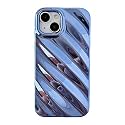 Caseative for iPhone 14 Plus Case,Water Ripple Pattern Wave Shape Camera Lens Protection Phone Case (Black)
