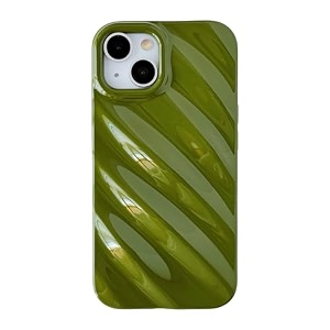 caseative for iphone 14 plus casewater ripple pattern wave shape camera lens protection phone case black