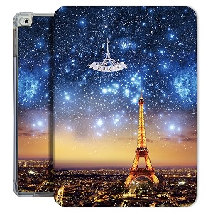 printed flip case for ipad 6th 83 inch  mini 6th gen 2021  model a2567 a2568 a256 smart  auto sleepwake  tpu slim cover amp adjustable viewing angle stand  paris night