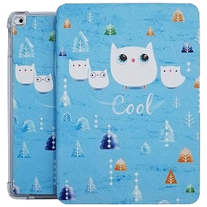 printed flip case for ipad 6th 83 inch  mini 6th gen 2021  model a2567 a2568 a256 smart  auto sleepwake  tpu slim cover amp adjustable viewing angle stand  cool cat