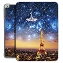 Printed Flip Case for iPad 7.9 Inch 5th Gen / 4th Gen / 3rd Gen/ 2nd Gen/ 1st Gen TPU Slim Cover [ Adjustable Viewing Angle Stand ] - Paris Night