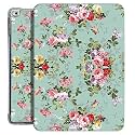 Printed Flip Case for iPad 9.7" 2018/2017 Inch Case [ Model A1893 A1954 A1822 A1823 ] TPU Slim Cover &amp; Adjustable Viewing Angle Stand – Peony Flower