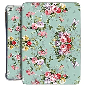 printed flip case for ipad air 1  air 2-9734  a1474 a1475 a1476 a1566 a1567  tpu slim cover amp adjustable viewing angle stand  bunny hat