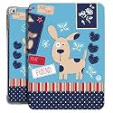 Printed Flip Case for iPad Air 1 / Air 2-9.7" [ A1474 A1475 A1476 A1566 A1567 ] TPU Slim Cover &amp; Adjustable Viewing Angle Stand – Bunny Hat