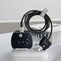 CASENED Case for Apple 20W iPhone USB-C Power Adapter Charger and USB Lightning Cable Protector | 3D Cartoon Design Soft Phone Charging Protective Cover (Black Gamepad)
