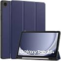 Caseous® Synthetic Leather 360 Rotating Flip Back Cover Case for Samsung Galaxy Tab A9+ Plus / A9 Plus 11.0" SM-X210, SM-X215, SM-X216 (Smart-Blue)