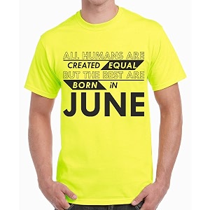 caseria men39s cotton printed t-shirt -best born in june pattern  100 cotton  half sleeves  regular fit  printed  round neck  graphic t shirt