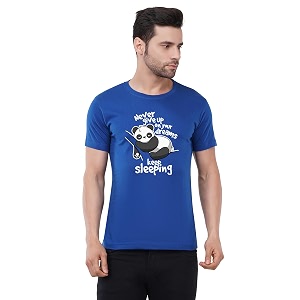 Caseria Mens Cotton Printed T-Shirt -Dreams Keep