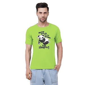 Caseria Mens Cotton Printed T-Shirt -Dreams Keep