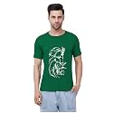 Caseria Men39s Cotton Printed T-Shirt -Lion Face