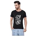 Caseria Men39s Cotton Printed T-Shirt -Lion Face