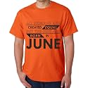 Caseria Men's Cotton Printed T-Shirt -Best Born in June Pattern | 100% Cotton | Half Sleeves | Regular Fit | Printed | Round Neck | Graphic T Shirt