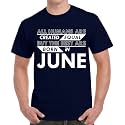 Caseria Men's Cotton Printed T-Shirt -Best Born in June Pattern | 100% Cotton | Half Sleeves | Regular Fit | Printed | Round Neck | Graphic T Shirt
