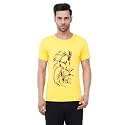 Caseria Men39s Cotton Printed T-Shirt -Lion Face
