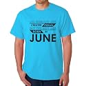 Caseria Men's Cotton Printed T-Shirt -Best Born in June Pattern | 100% Cotton | Half Sleeves | Regular Fit | Printed | Round Neck | Graphic T Shirt