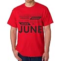 Caseria Men's Cotton Printed T-Shirt -Best Born in June Pattern | 100% Cotton | Half Sleeves | Regular Fit | Printed | Round Neck | Graphic T Shirt