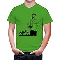 Caseria Men39s Cotton Printed T-Shirt -Bike Man