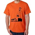 Caseria Men39s Cotton Printed T-Shirt -Bike Man