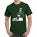 Caseria Men39s Cotton Printed T-Shirt -Bike Man