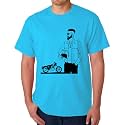 Caseria Men39s Cotton Printed T-Shirt -Bike Man