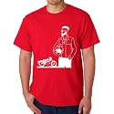 Caseria Men39s Cotton Printed T-Shirt -Bike Man
