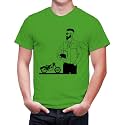 Caseria Men39s Cotton Printed T-Shirt -Bike Man