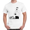 Caseria Men39s Cotton Printed T-Shirt -Bike Man